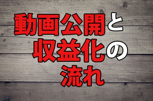 YouTubeの動画公開と収益化の流れ
